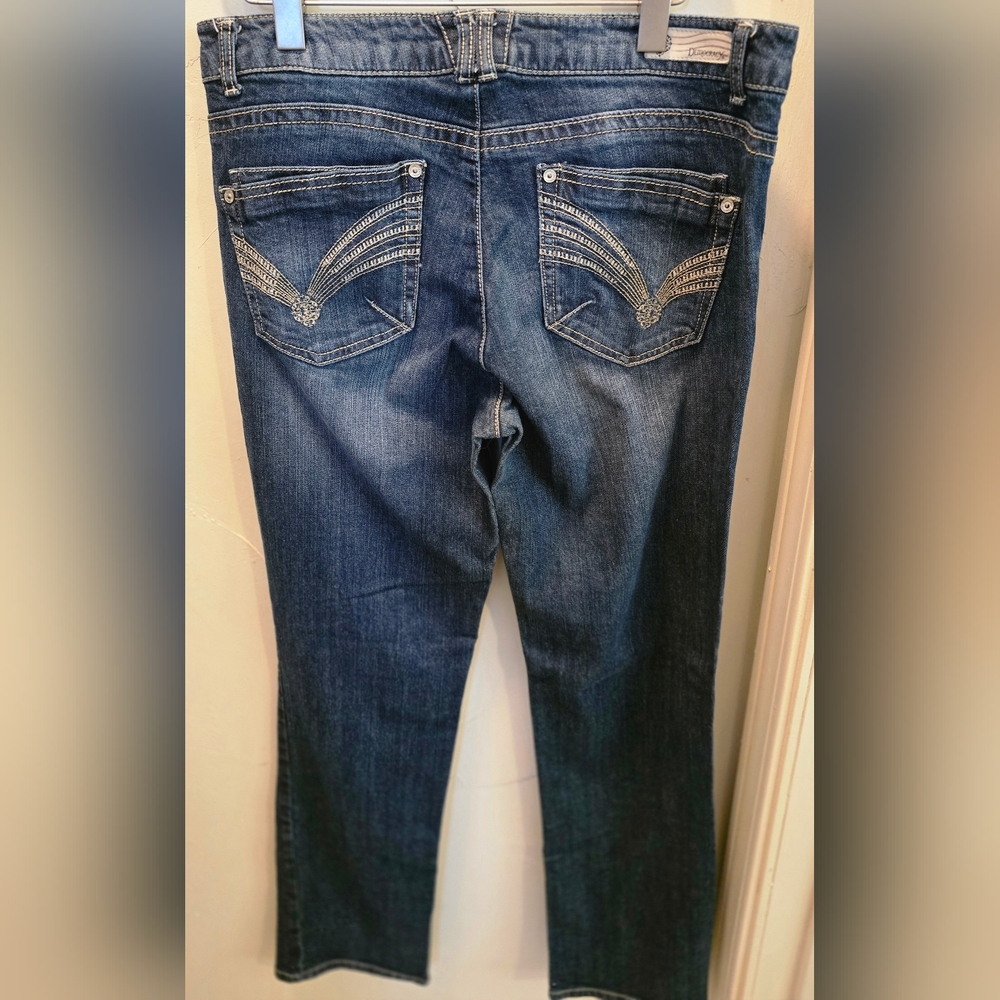 Democracy Dark Blue Straight Leg Jeans 12 x 30 - Picture 5 of 5